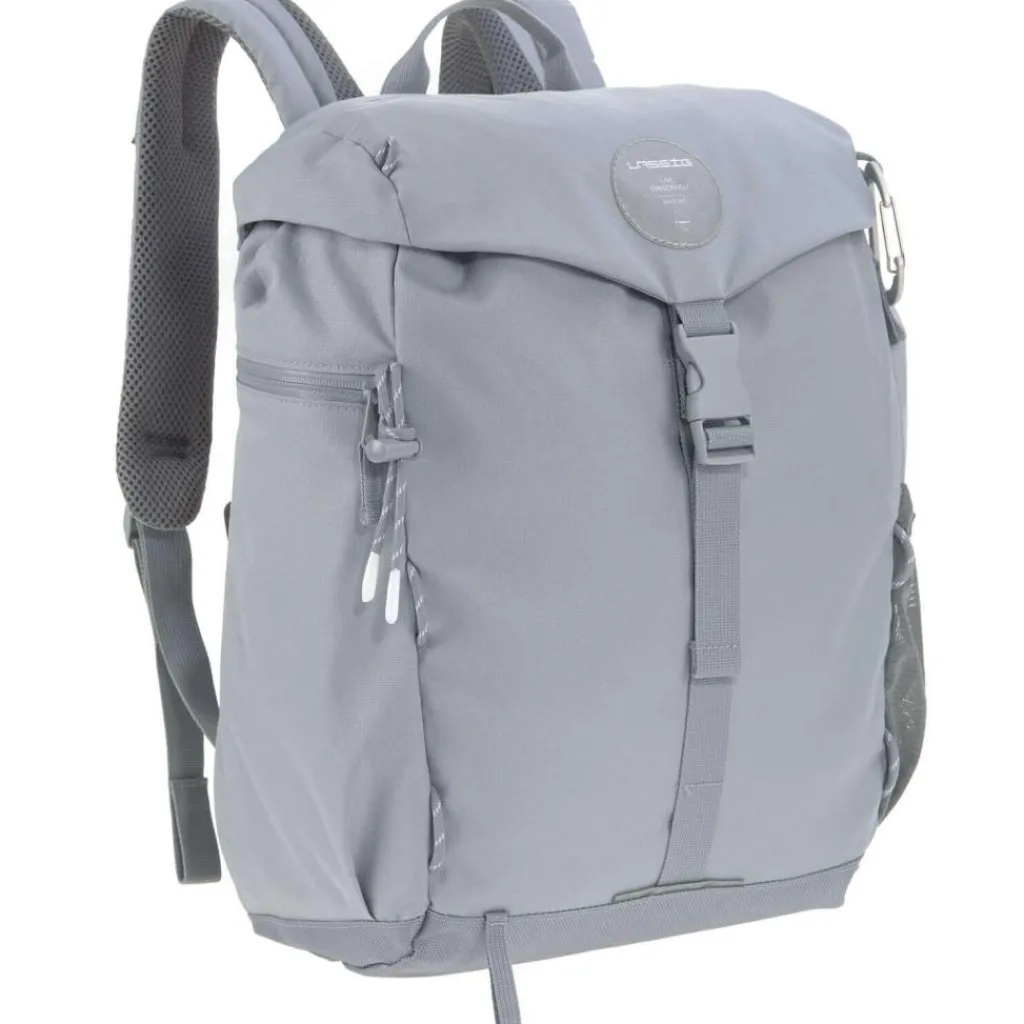 Lässig Sac à dos à langer en polyester recyclé gris Outdoor Green Label