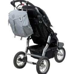 Lässig Sac à dos à langer en polyester recyclé gris Outdoor Green Label