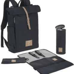 Hot Sac à dos à langer en polyester recyclé Rolltop bleu nuit Sac À Dos À Langer