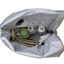 Online Sac à dos à langer en polyester recyclé Green label Rolltop olive Sac À Dos À Langer