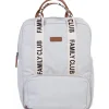 Childhome Sac à dos à langer Family club signature blanc cassé