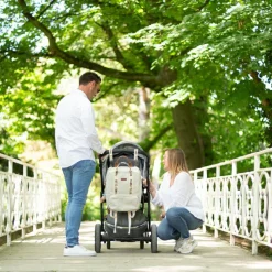 Childhome Sac à dos à langer Family club signature blanc cassé
