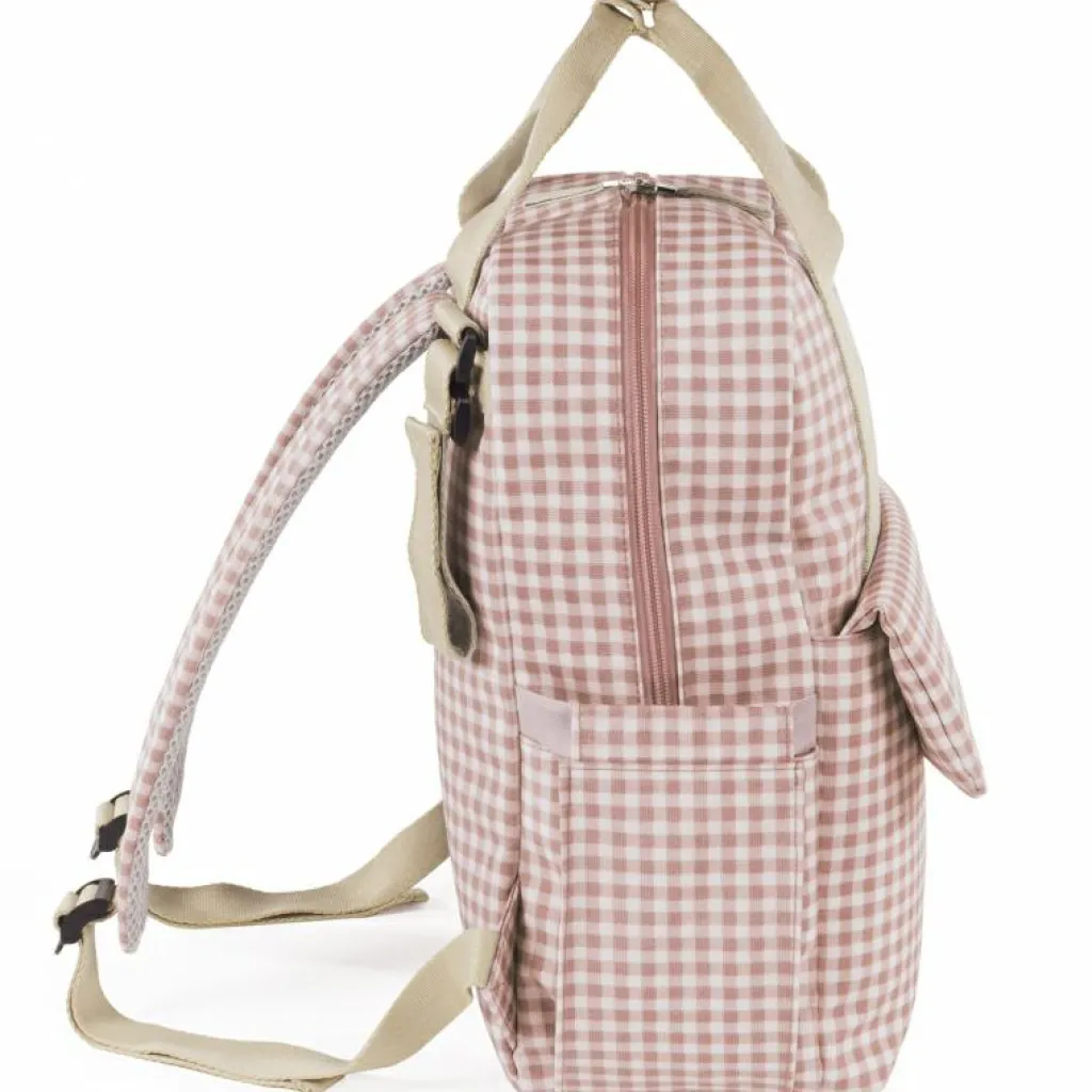 Discount Sac à dos à langer I love Vichy rose Sac À Dos À Langer