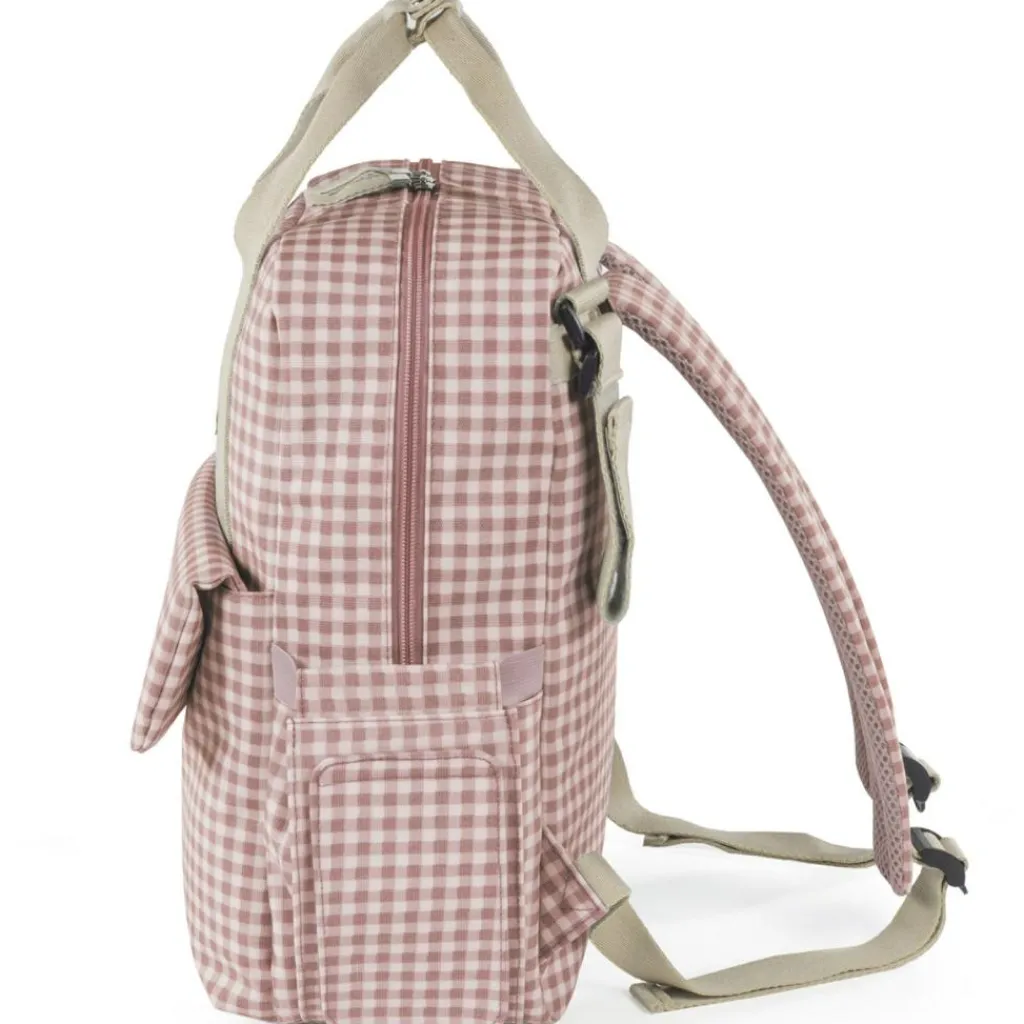 Discount Sac à dos à langer I love Vichy rose Sac À Dos À Langer