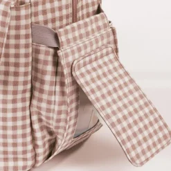 Discount Sac à dos à langer I love Vichy rose Sac À Dos À Langer