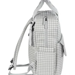 Walking Mum Sac à dos à langer I love vichy gris