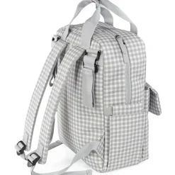 Walking Mum Sac à dos à langer I love vichy gris