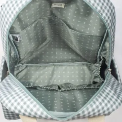 Outlet Sac à dos à langer I love Vichy vert Sac À Dos À Langer