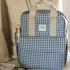 Online Sac à dos à langer I Love Vichy Noir Sac À Dos Bébé