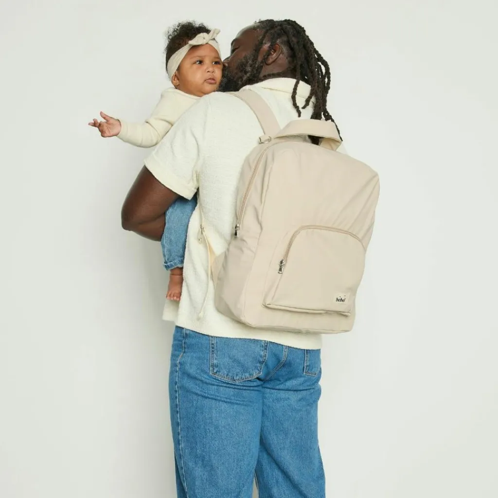 BEBEL Sac à dos à langer Imper' Latte