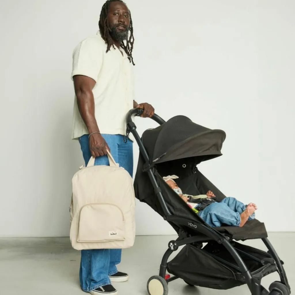 BEBEL Sac à dos à langer Imper' Latte