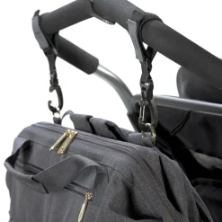 Lässig Sac à dos à langer jumeaux Twin Glam Goldie anthracite