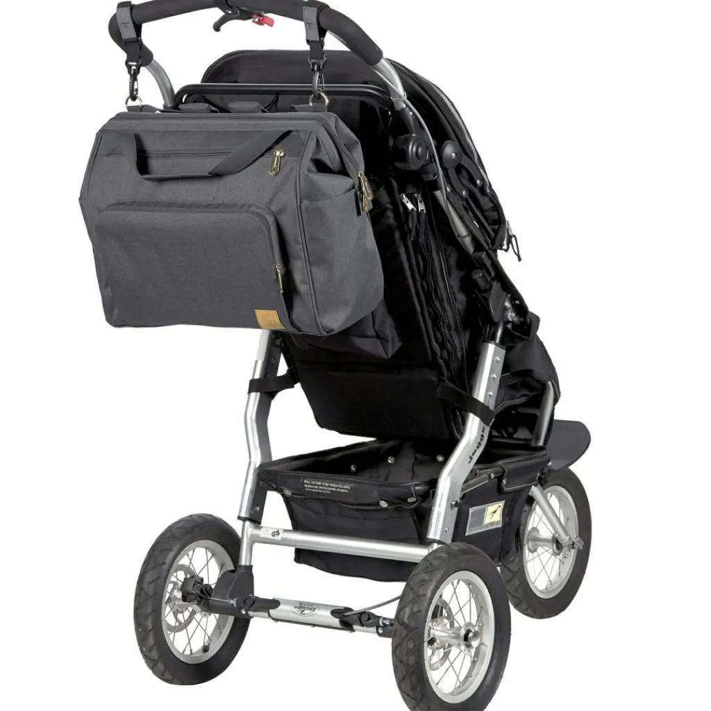 Lässig Sac à dos à langer jumeaux Twin Glam Goldie anthracite