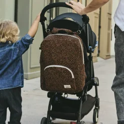 BEBEL Sac à dos à langer Léopard noir