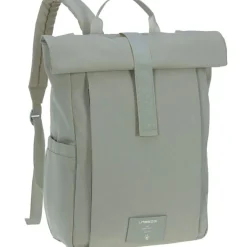 Sac à dos à langer Rolltop Up vert argenté Green Label Sac À Dos À Langer