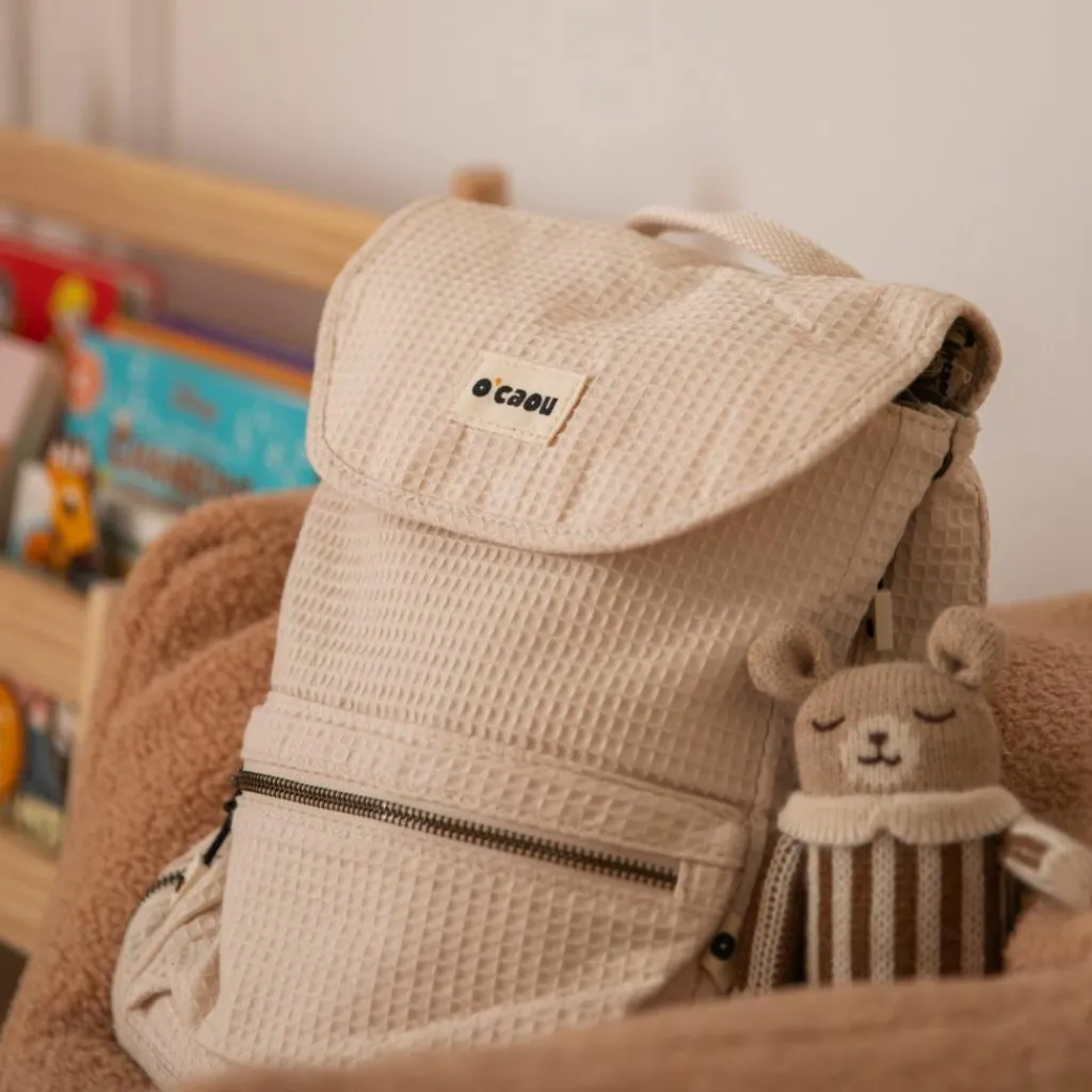 Discount Sac à dos à langer évolutif nid d'abeille Chair Sac À Dos À Langer