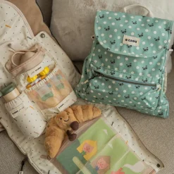 Hot Sac à dos à langer évolutif Panda Bleu-Vert Sac À Dos À Langer