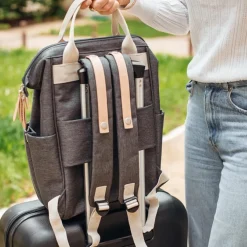 New Sac à dos à langer Wellington gris chine foncé Sac À Dos À Langer