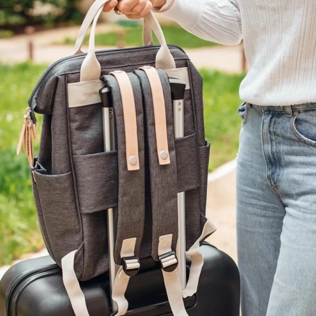 New Sac à dos à langer Wellington gris chine foncé Sac À Dos À Langer