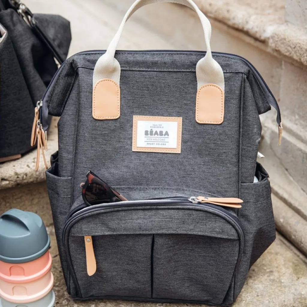 New Sac à dos à langer Wellington gris chine foncé Sac À Dos À Langer