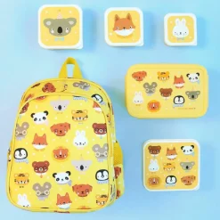 Enfant A Little Lovely Company Sac à dos à poche isotherme Amis des animaux