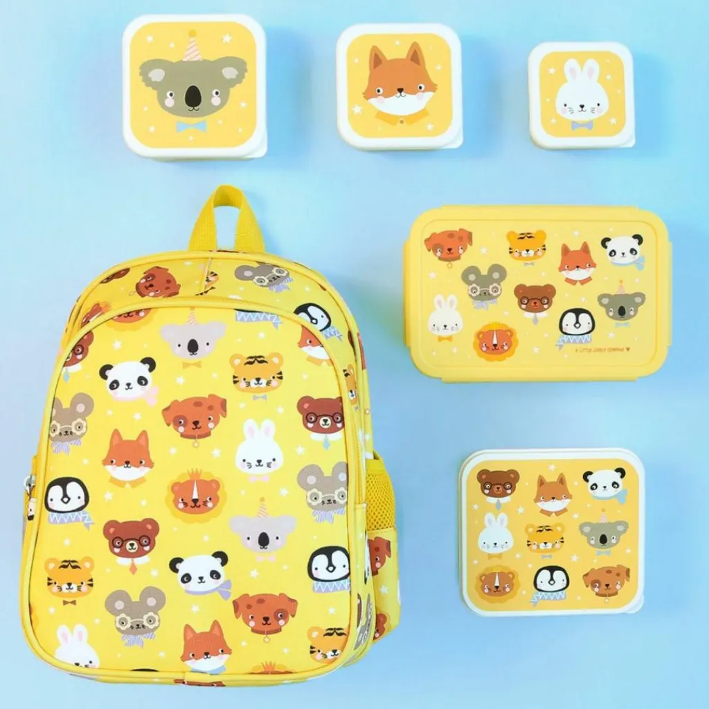 Enfant A Little Lovely Company Sac à dos à poche isotherme Amis des animaux