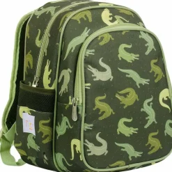 Enfant A Little Lovely Company Sac à dos avec poche isotherme Crocodiles
