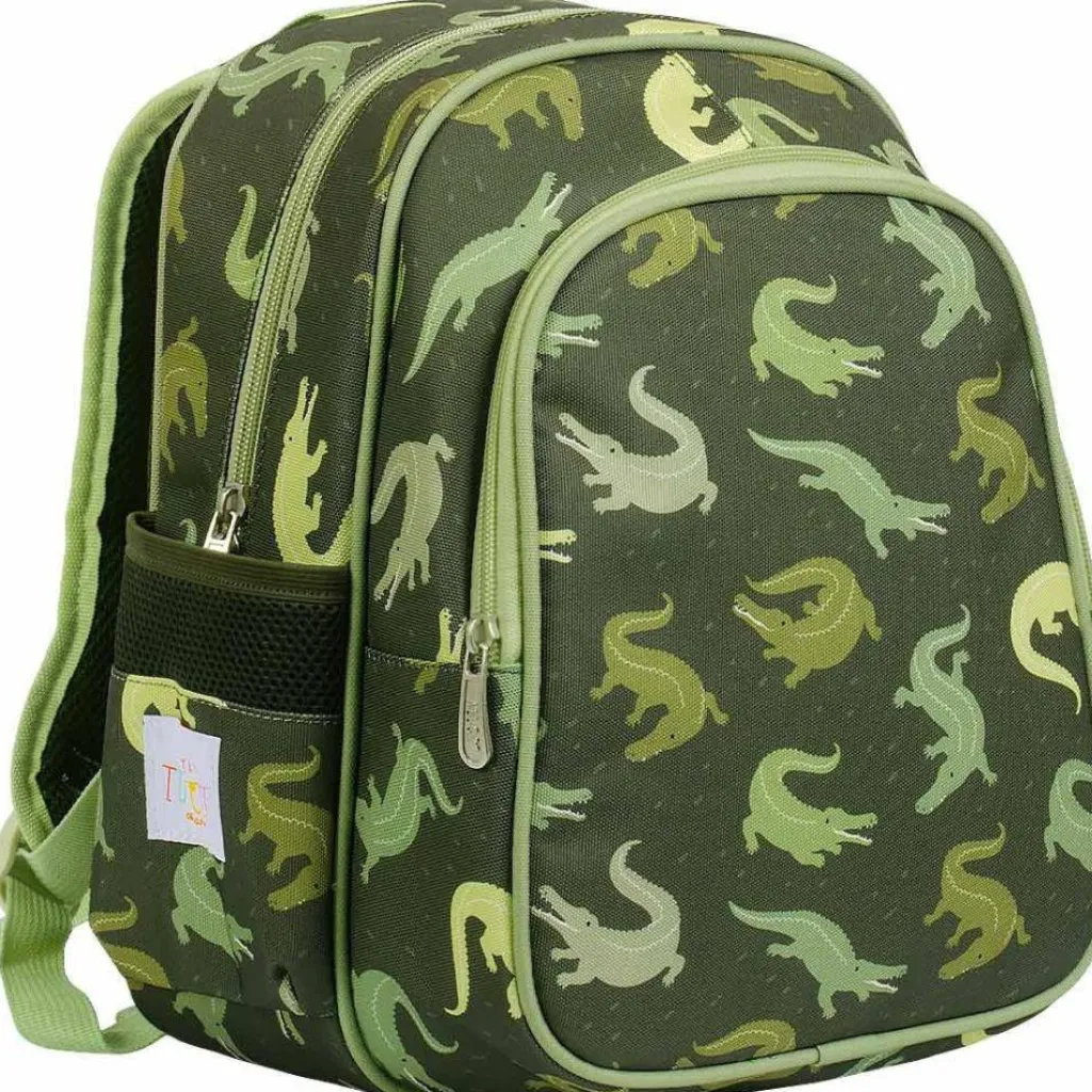 Enfant A Little Lovely Company Sac à dos avec poche isotherme Crocodiles