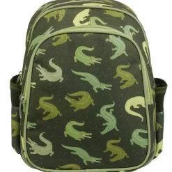 Enfant A Little Lovely Company Sac à dos avec poche isotherme Crocodiles