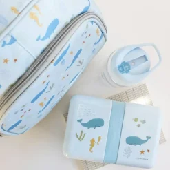 Enfant A Little Lovely Company Sac à dos avec poche isotherme Océan