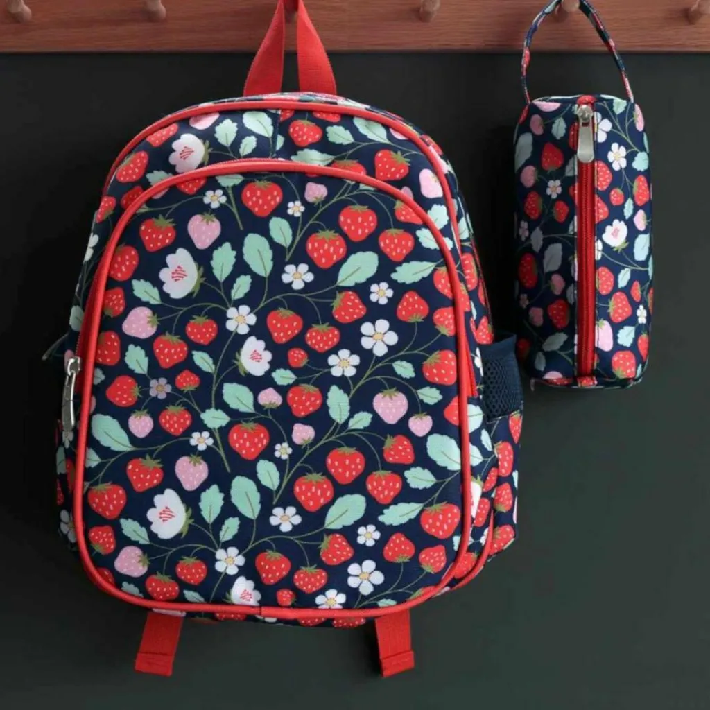 Enfant A Little Lovely Company Sac à dos avec poche isotherme Fraises