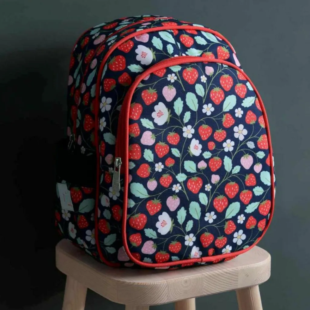 Enfant A Little Lovely Company Sac à dos avec poche isotherme Fraises