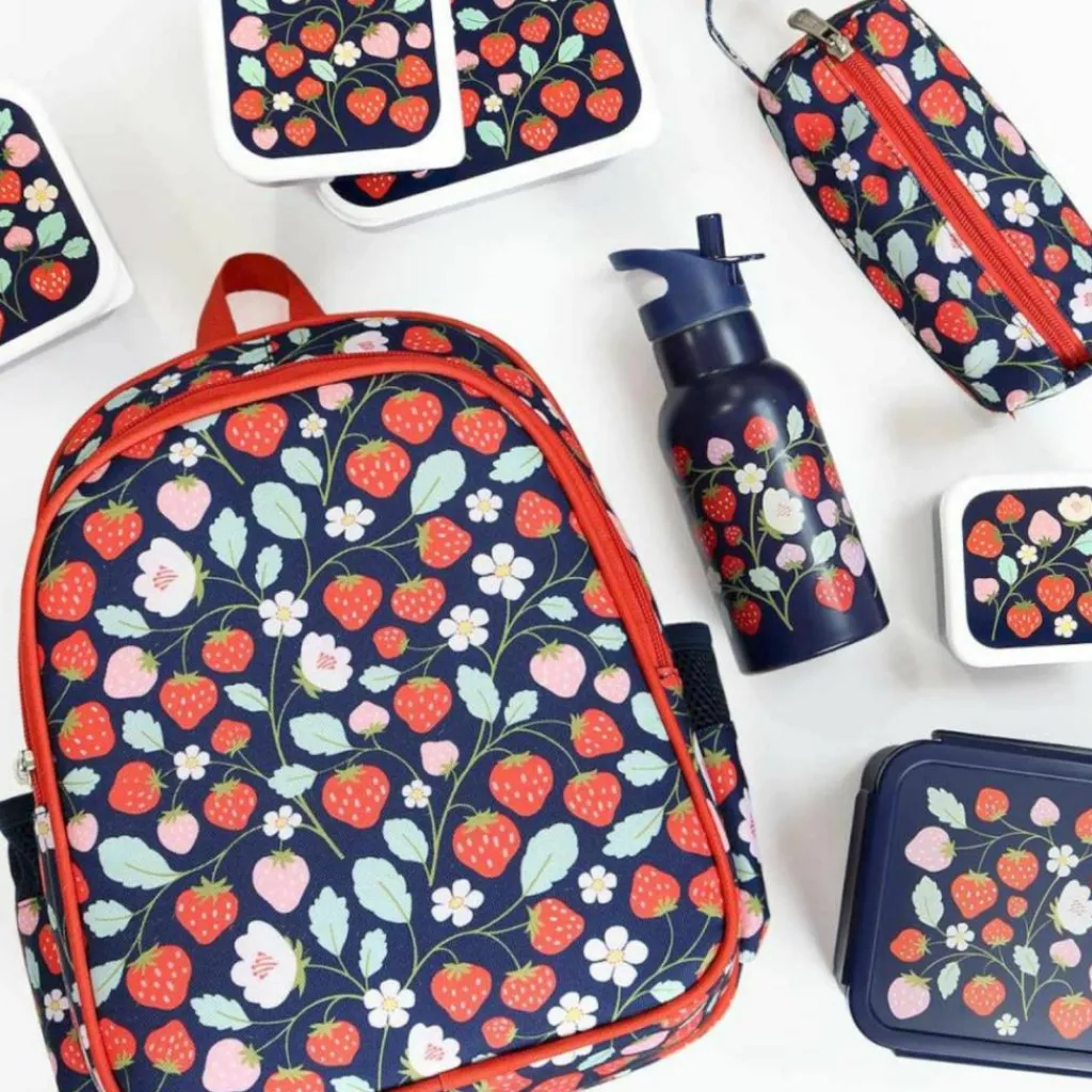 Enfant A Little Lovely Company Sac à dos avec poche isotherme Fraises