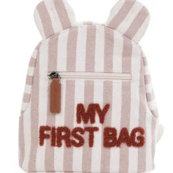 Outlet Sac à dos bébé My First Bag rayures nude-terracotta Sac À Dos Bébé