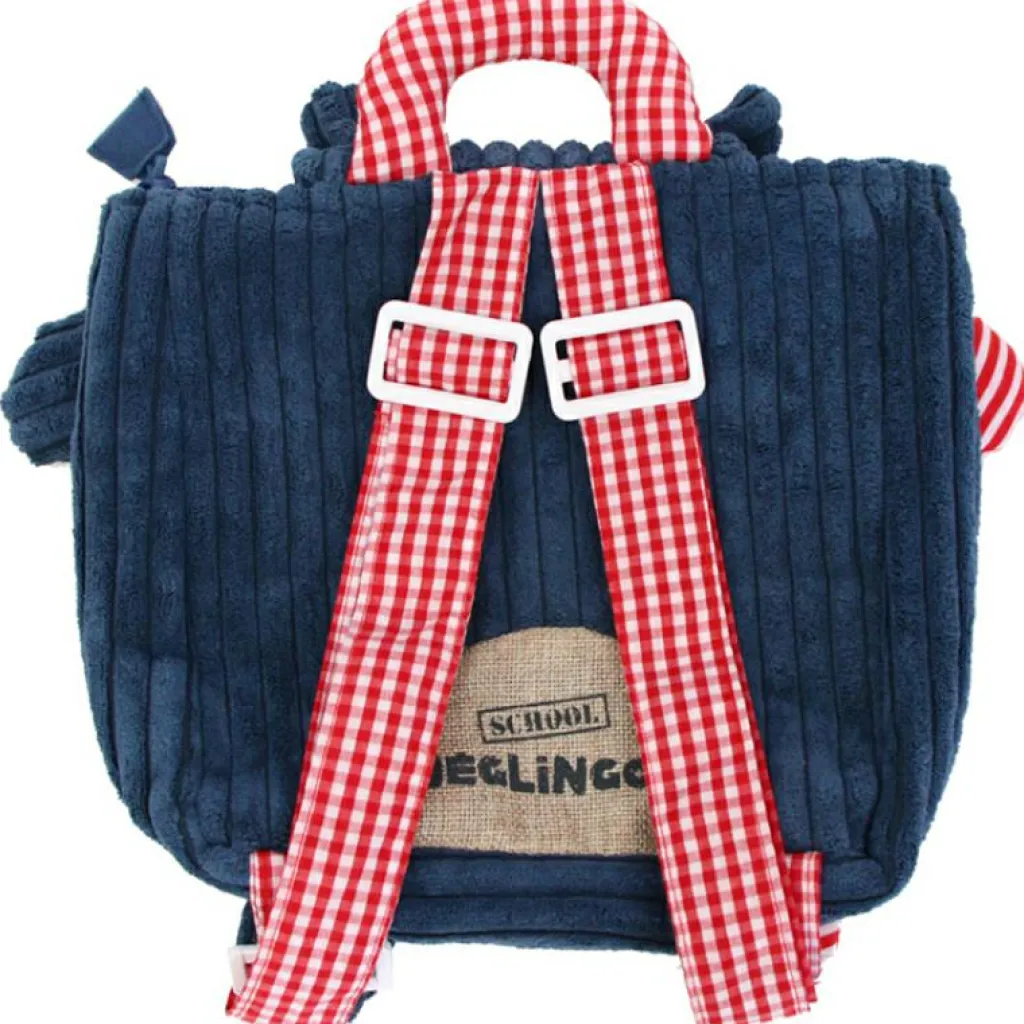 Les Déglingos Sac à dos bébé peluche Hippipos l'hippopotame