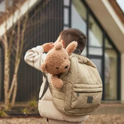Jollein Sac à dos bébé Puffed Olive Green