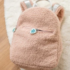 Nattou Sac à dos bébé Teddy Lapidou rose