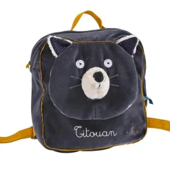 Moulin Roty Sac à dos chat Alphonse Les Moustaches (personnalisable)