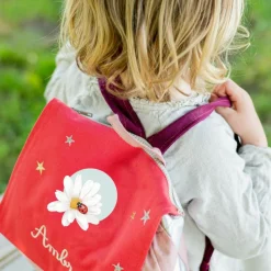 Enfant L'oiseau bateau Sac à dos Coccinelle Marguerite (personnalisable)