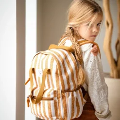 Clearance Sac à dos enfant à anses Rayures caramel Enfant Sac À Dos Enfant