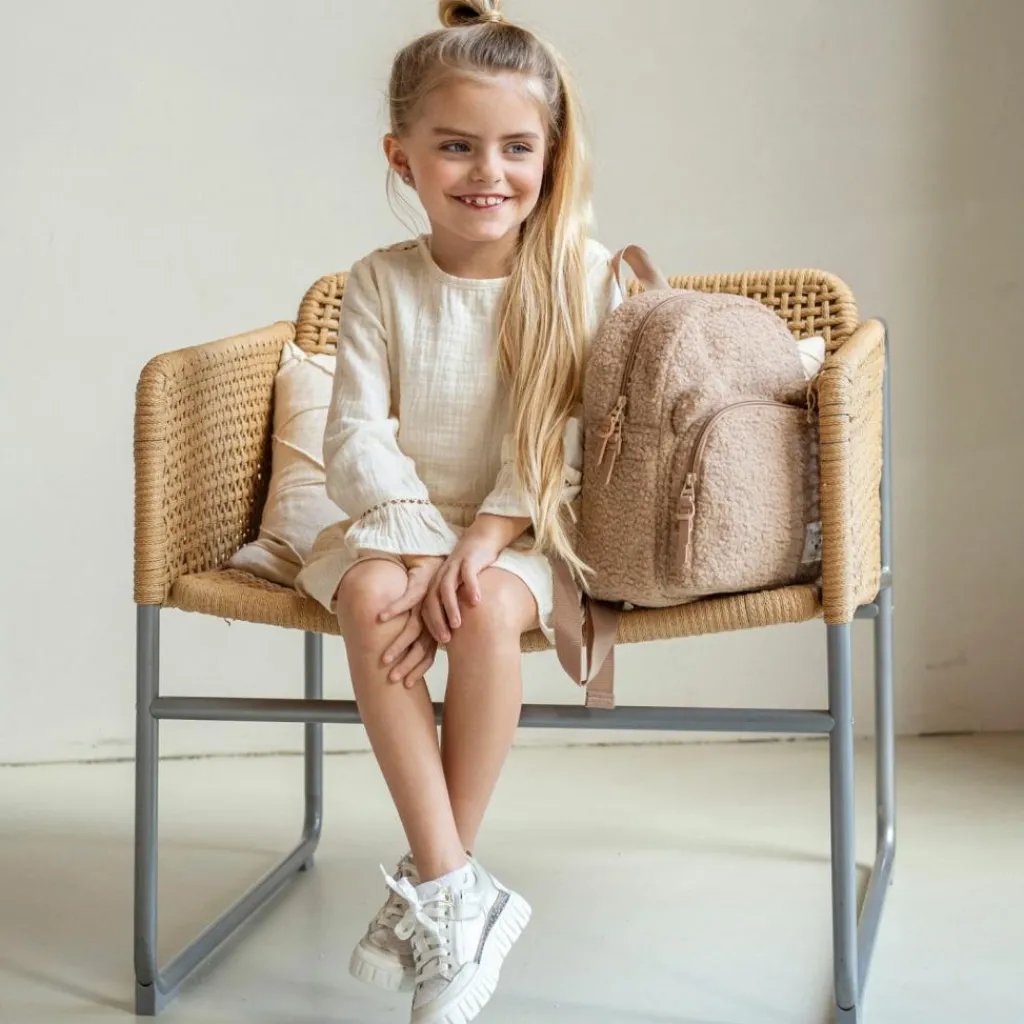 Sale Sac à dos enfant Beary Excited Ours bouclette beige Enfant Sac À Dos Enfant