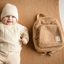 Sale Sac à dos enfant Beary Excited Ours bouclette beige Enfant Sac À Dos Enfant
