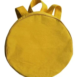 Les Griottes Sac à dos enfant jaune moutarde (personnalisable)