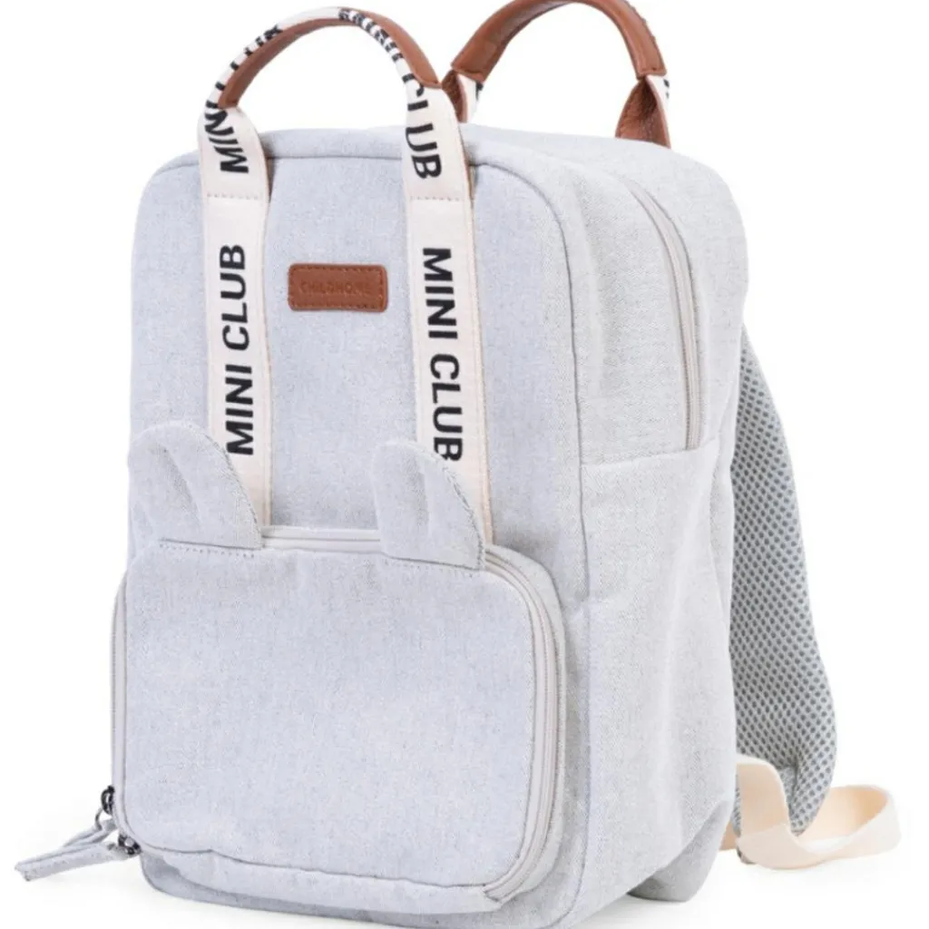 Enfant Childhome Sac à dos enfant Mini Club signature canvas off white