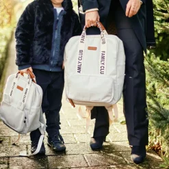Enfant Childhome Sac à dos enfant Mini Club signature canvas off white
