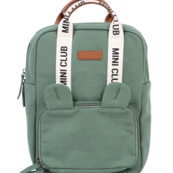Enfant Childhome Sac à dos enfant Mini Club signature canvas vert