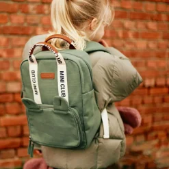 Enfant Childhome Sac à dos enfant Mini Club signature canvas vert