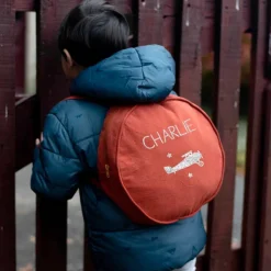 Les Griottes Sac à dos enfant terracotta (personnalisable)