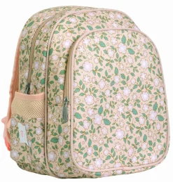 Sac à dos Fleurs rose avec poche isotherme Enfant Sac À Dos Enfant