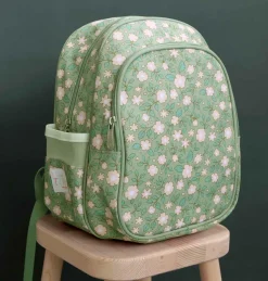Enfant A Little Lovely Company Sac à dos Fleurs-sauge avec poche isotherme